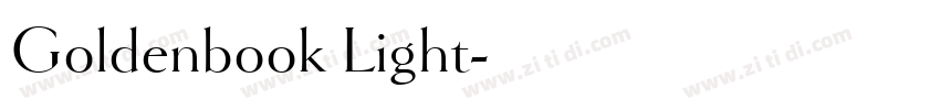 Goldenbook Light字体转换